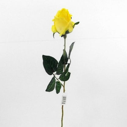 YELLOW SINGLE ROSEBUD 66cm