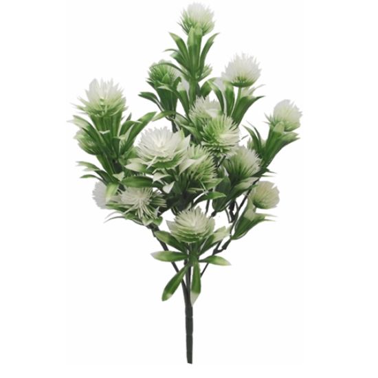 32cm WHITE/GREEN FILLER BUSH