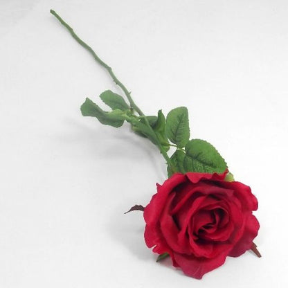 68cm RED ELEGANCE ROSE STEM