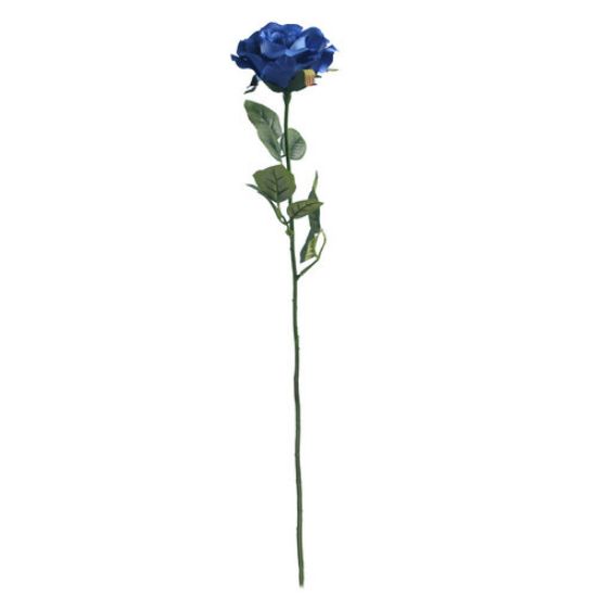 ROYAL BLUE ELEGANCE ROSE STEM 68cm