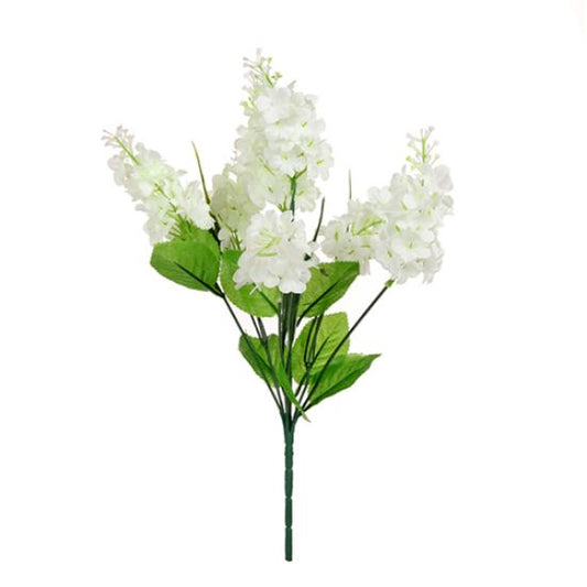 IVORY/WHITE LILAC FLOWER BUSH WITH GRASS