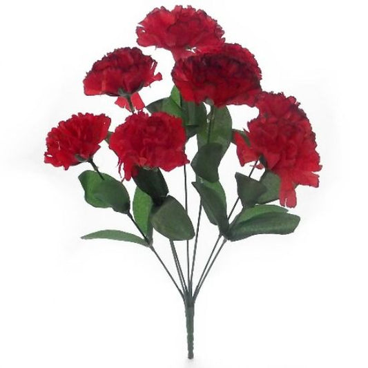 RED CARNATION BUSH (8 HEADS)