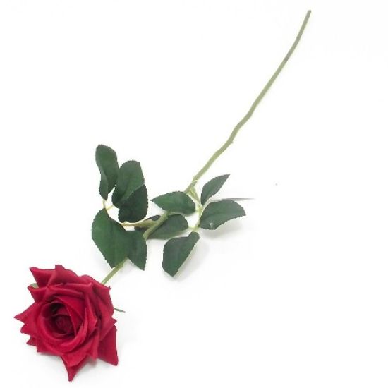 53cm RED SINGLE DIAMOND ROSE