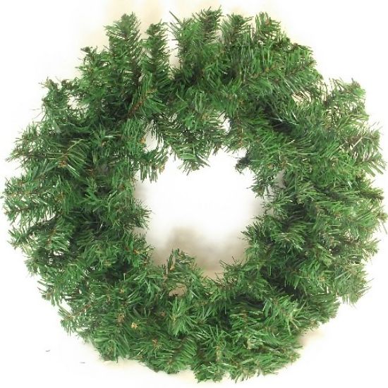 GREEN SPRUCE WREATH WITH 140 TIPS 45cm (18 INCH)