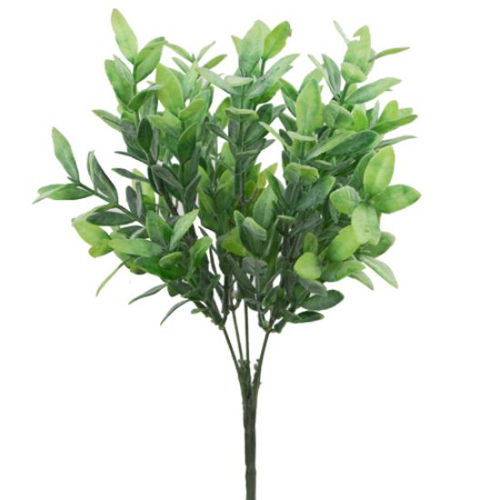 40cm GREEN LARGE FLOCKED GREENERY BUSH