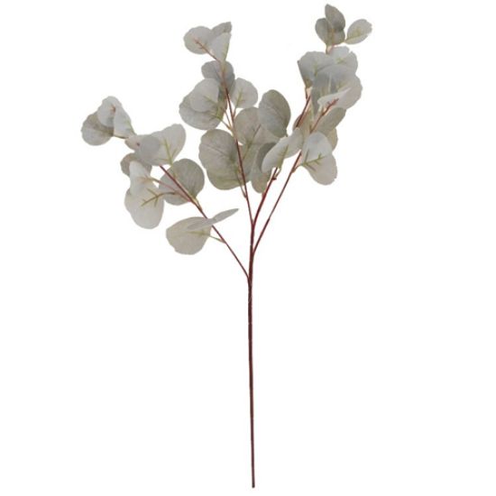 80cm LARGE EUCALYPTUS LEAF SPRAY GREY/GREEN