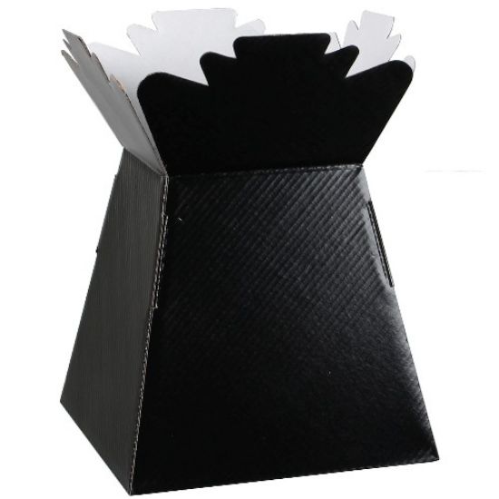 GLOSSY BLACK BOUQUET BOX