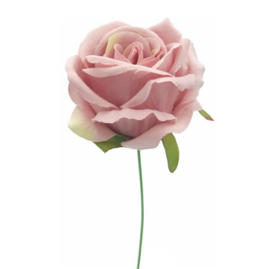 VINTAGE PINK OPEN ROSE 27cm