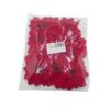 RED 9.5cm VELVET POINSETTIA SINGLE LOOSE HEAD X 12pcs