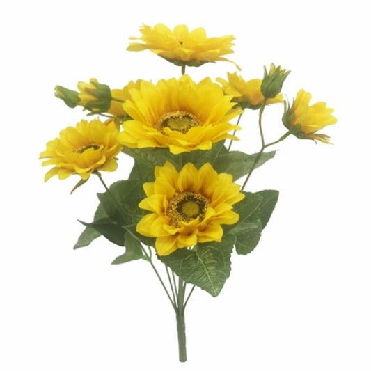 YELLOW LARGE SUNFLOWER BUSH 47cm