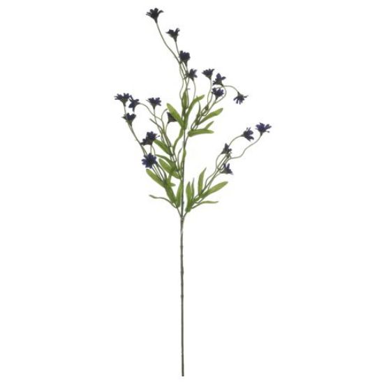 NAVY BLUE WILD DAISY SPRAY  75cm