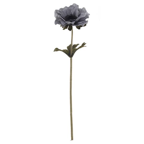 GREY SINGLE ANEMONE 35cm