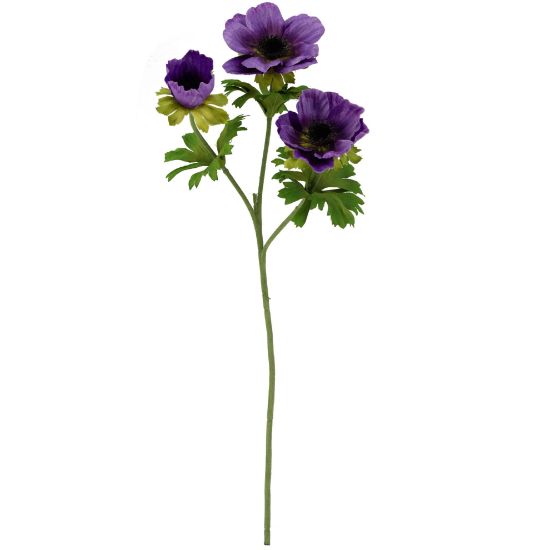 PURPLE ANEMONE SPRAY 56cm