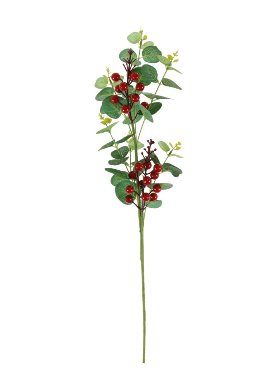 Xmas Eucalyptus &amp; Berry Stem