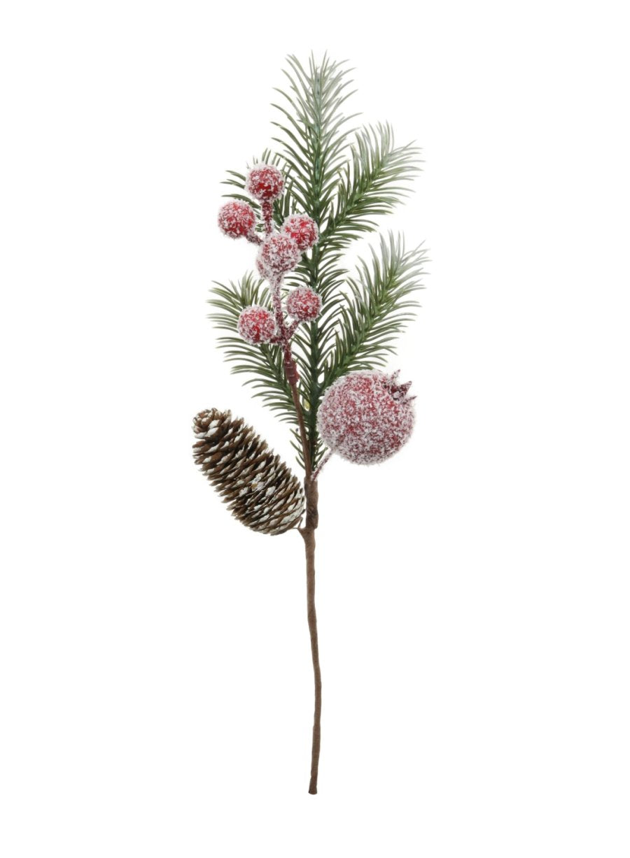 Christmas Frosted Pinecone/Apple Pick