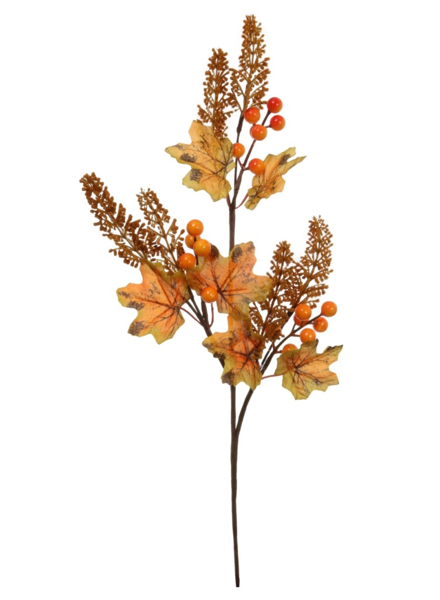 Autumn Berry & Foliage Tall Pick 68cm