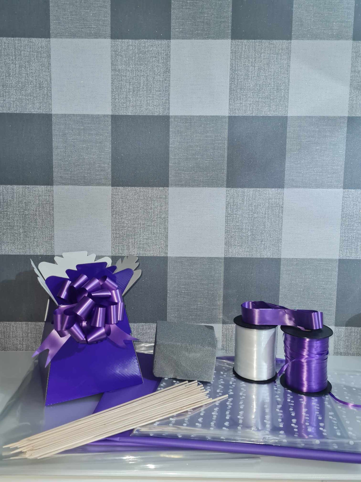 Purple and White Chocolate Bouquet Kit