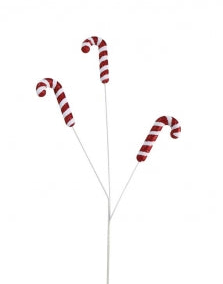 Candy Cane Glitter Foam Pick 65cm