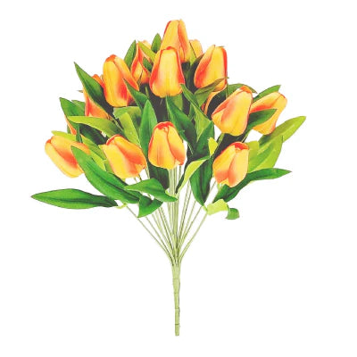 Orange Tulip Bouquet x15 40cm