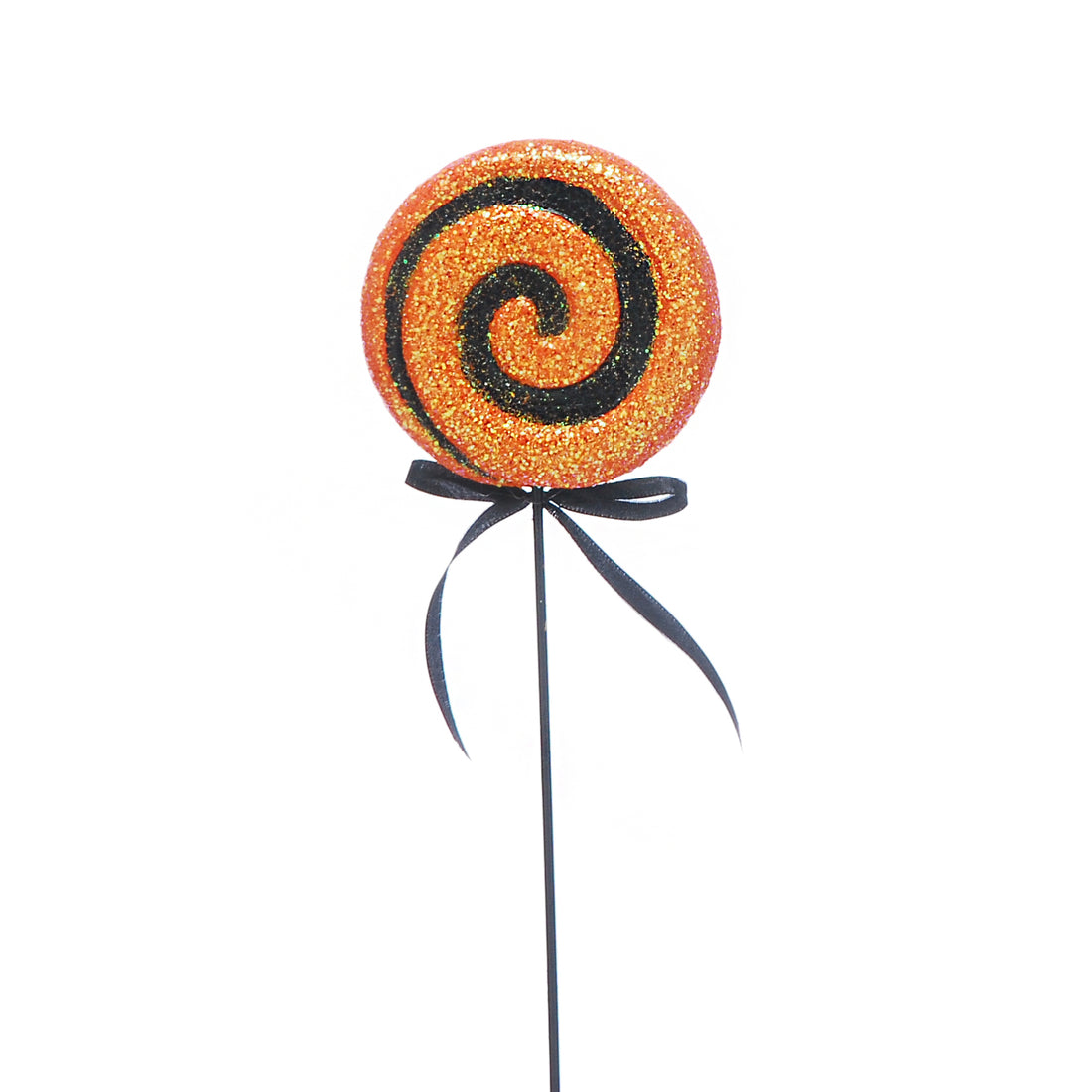 42cm black/orange halloween candy stem