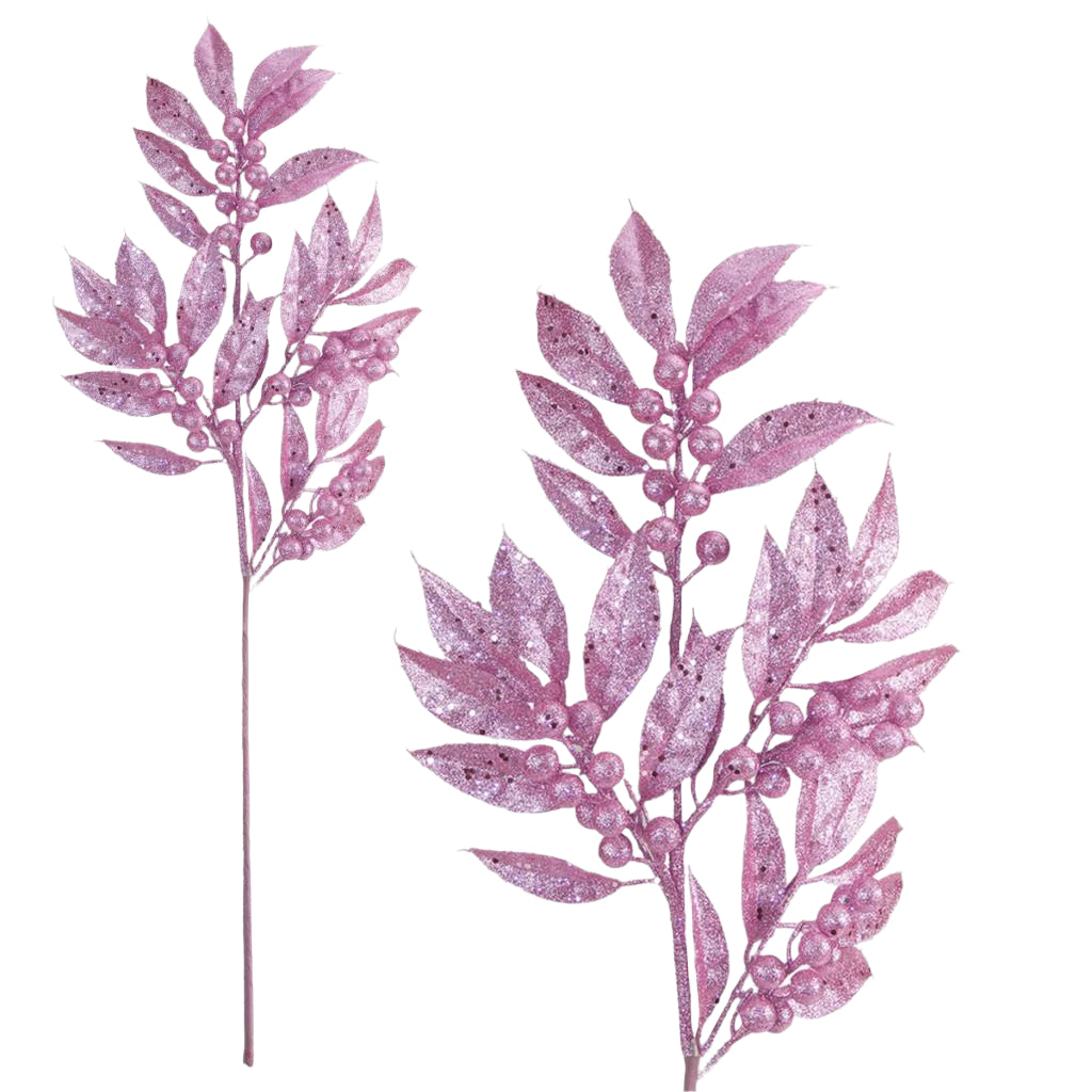 LUXURY LAUREL &amp; BERRY STEM PINK