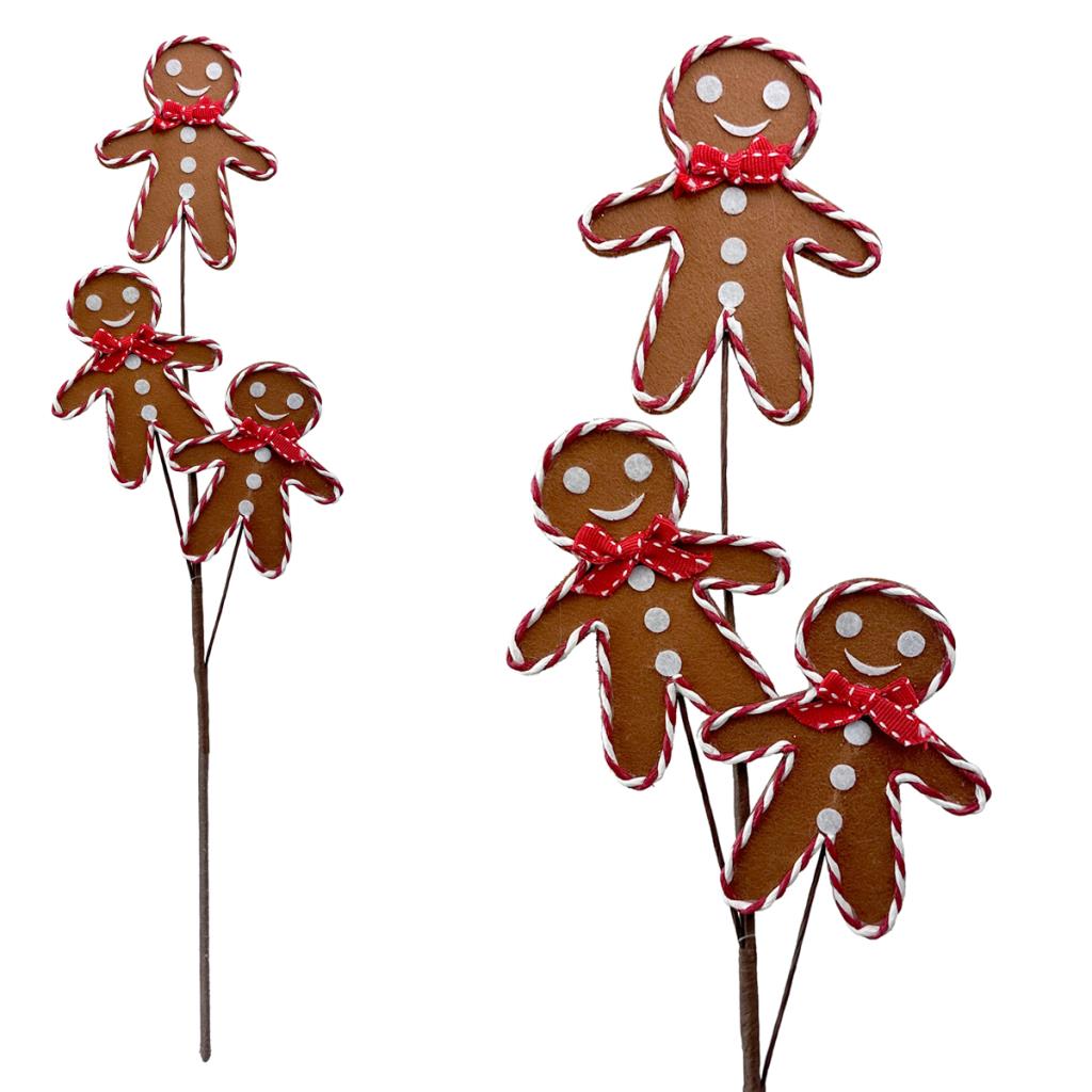 3 LARGE  GINGERBREAD STEM 50CM **PRE-ORDER ONLY!!