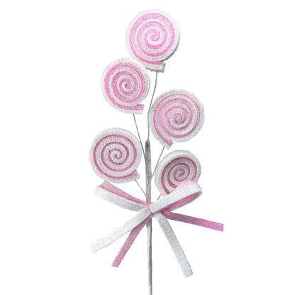 41X16CM PINK/WHITE LOLLY PICK