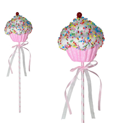 CUPCAKE PICK 48X12CM PINK