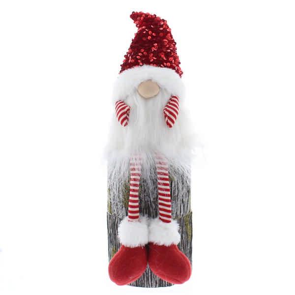 47cm gonk with stripey dangly legs/red sequin hat