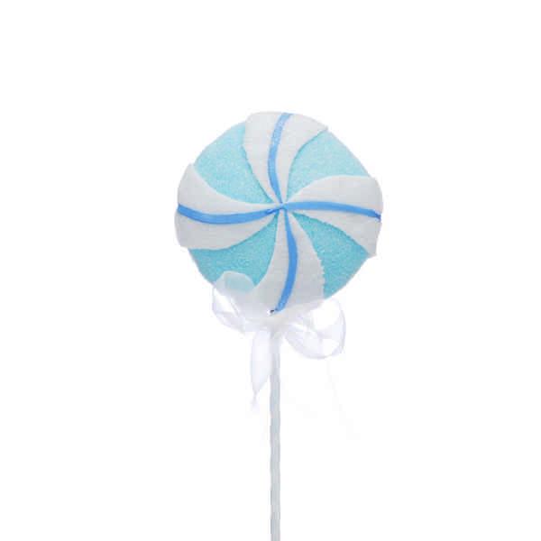 33cm blue and white candy lolly