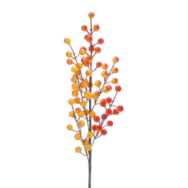 autumnal orange berry stem 65cm