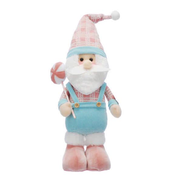 standing pink/light blue santa 40cm **PRE-ORDER ONLY!!