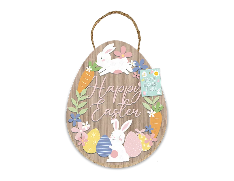 Happy Easter Hanging Plaque 27.5cm x 22cm