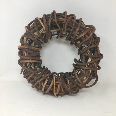 NATURAL RATTAN WREATH 30CM